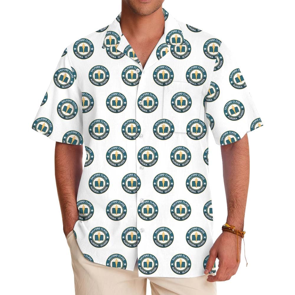 Custom Logo And Color Hawaiian Shirt For Branding