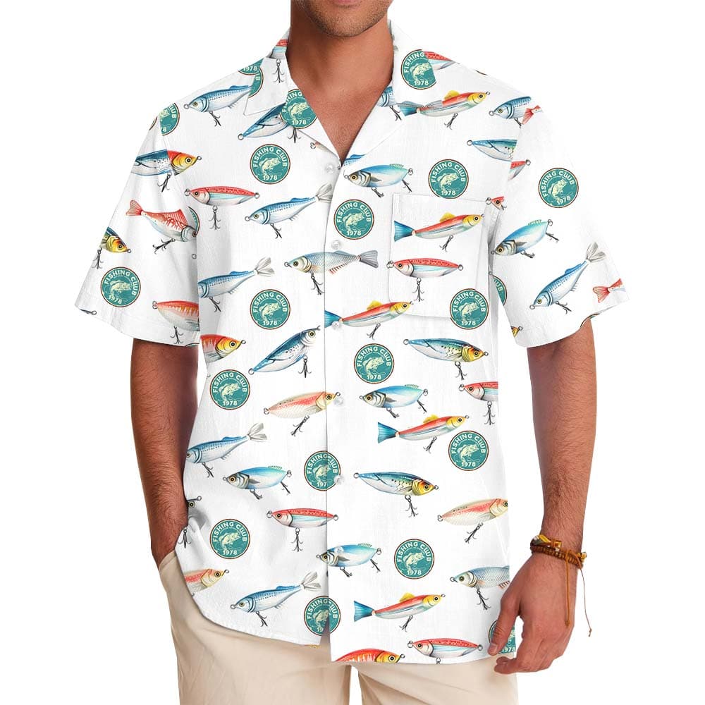 Personalized Logo Fishing Hawaiian Shirt For Team Or Group