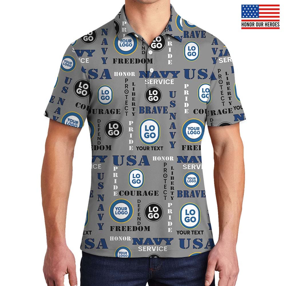US Navy Custom Military Polo Shirt