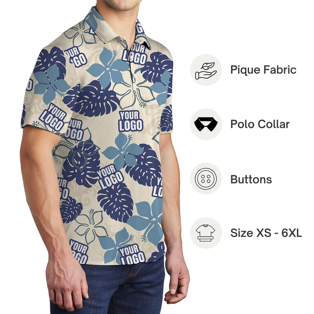 Vintage Polo Shirt With Custom Company Logo