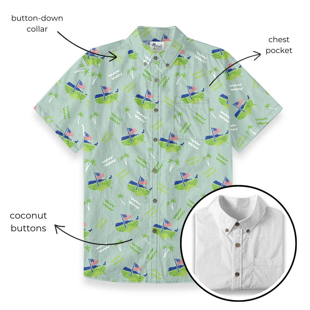 American-Flag-Golf-Cotton-Button-Down-Shirt