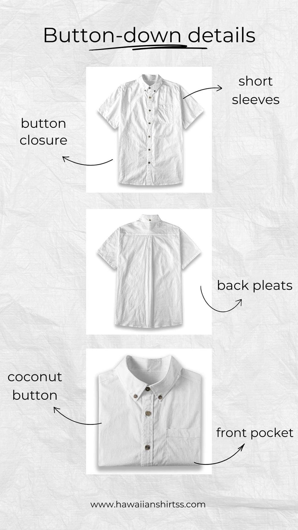 Details of VinCo Button Down shirt