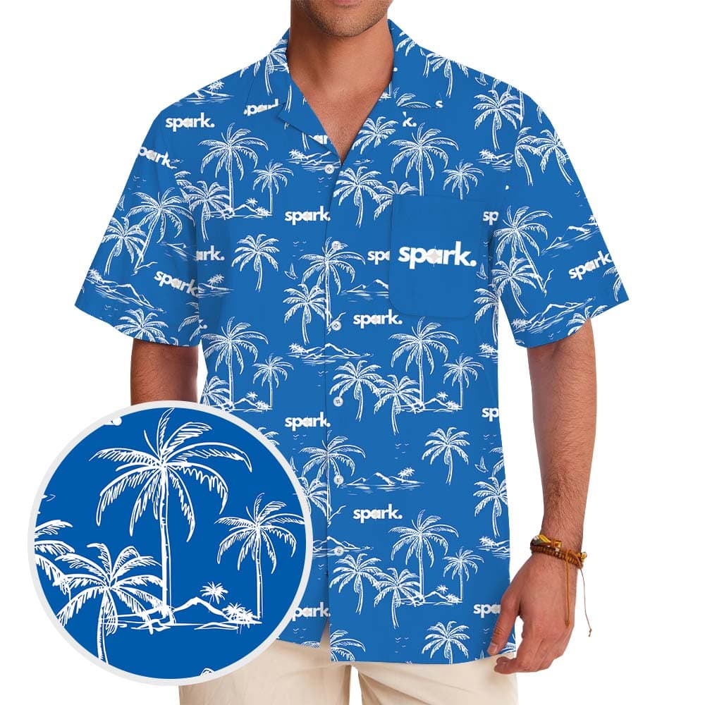Custom Logo Island Vibes Conference Hawaiian Shirt