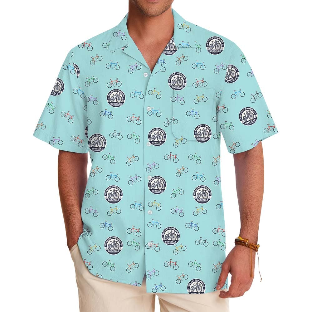 Custom Logo Or Face Cycling Hawaiian Shirt
