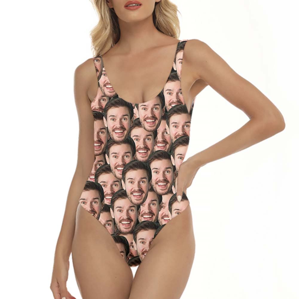 Custom Multiple Face Swimsuit One Piece