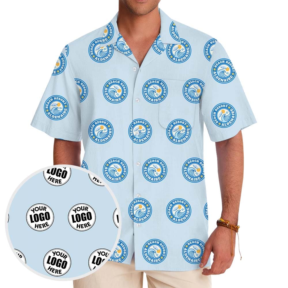 Customized Logo Button Up Shirt With Preview