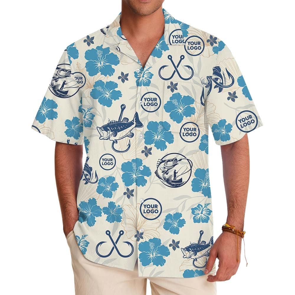 Fishing Hawaiian Shirt With Custom Logo Or Face1