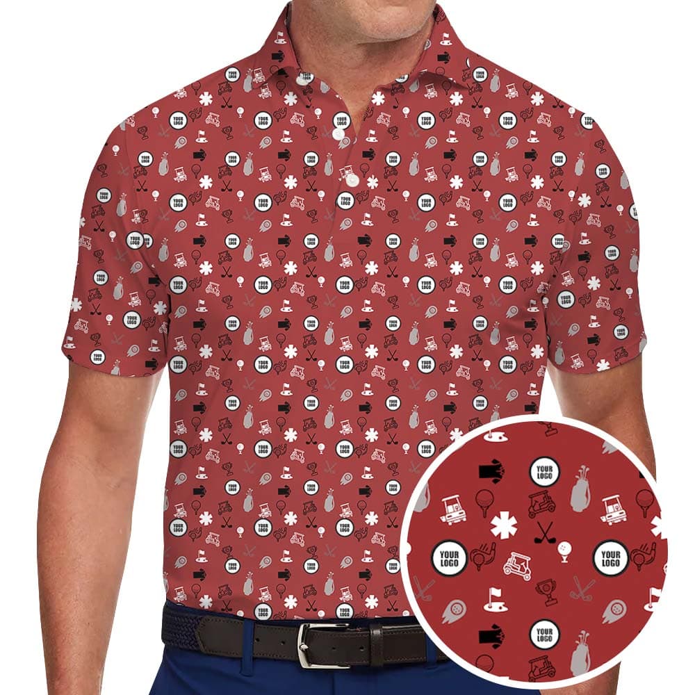 Personalized Golf Polo Shirt With Small Logo
