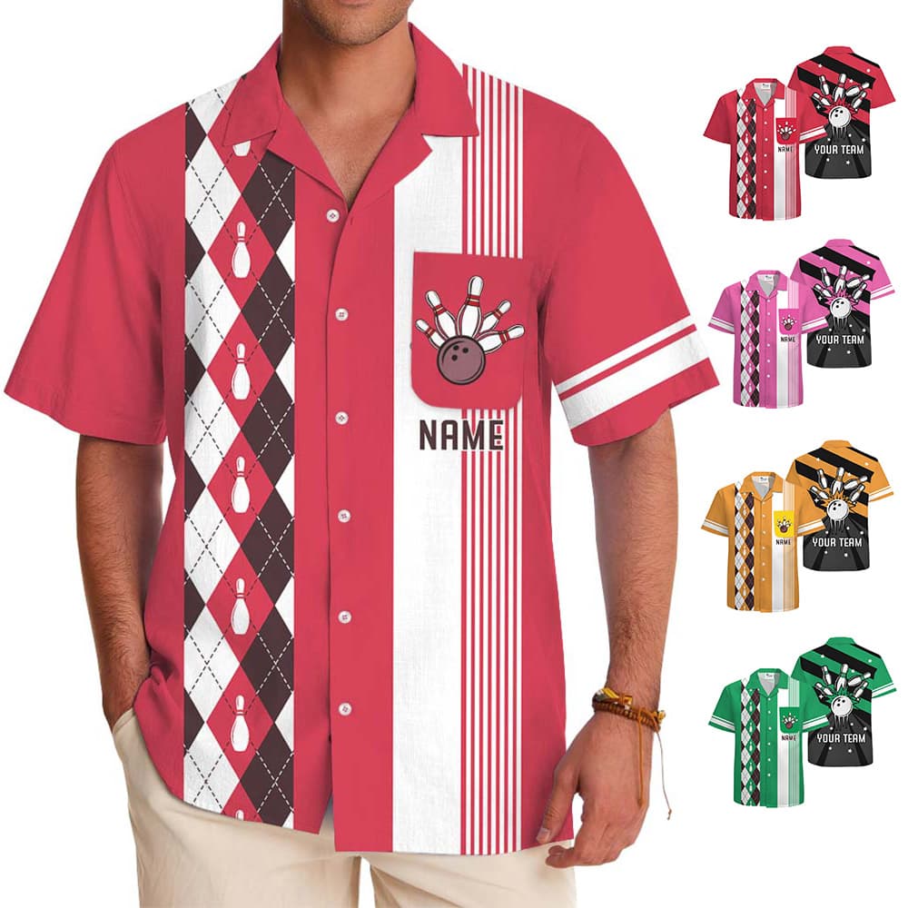 Personalized-Name-And-Team-Name-Bowling-Hawaiian-Shirt