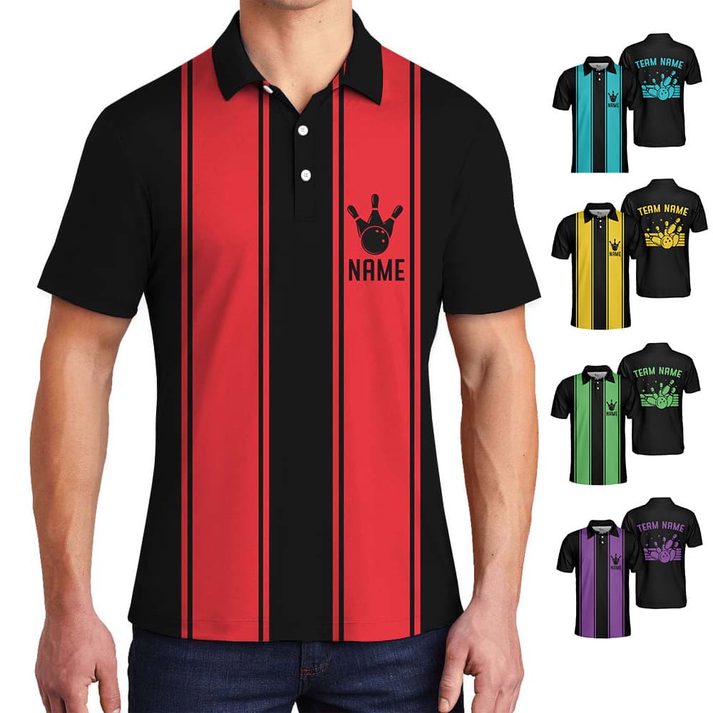 Personalized Name Bowling Polo Shirt For Men And Women