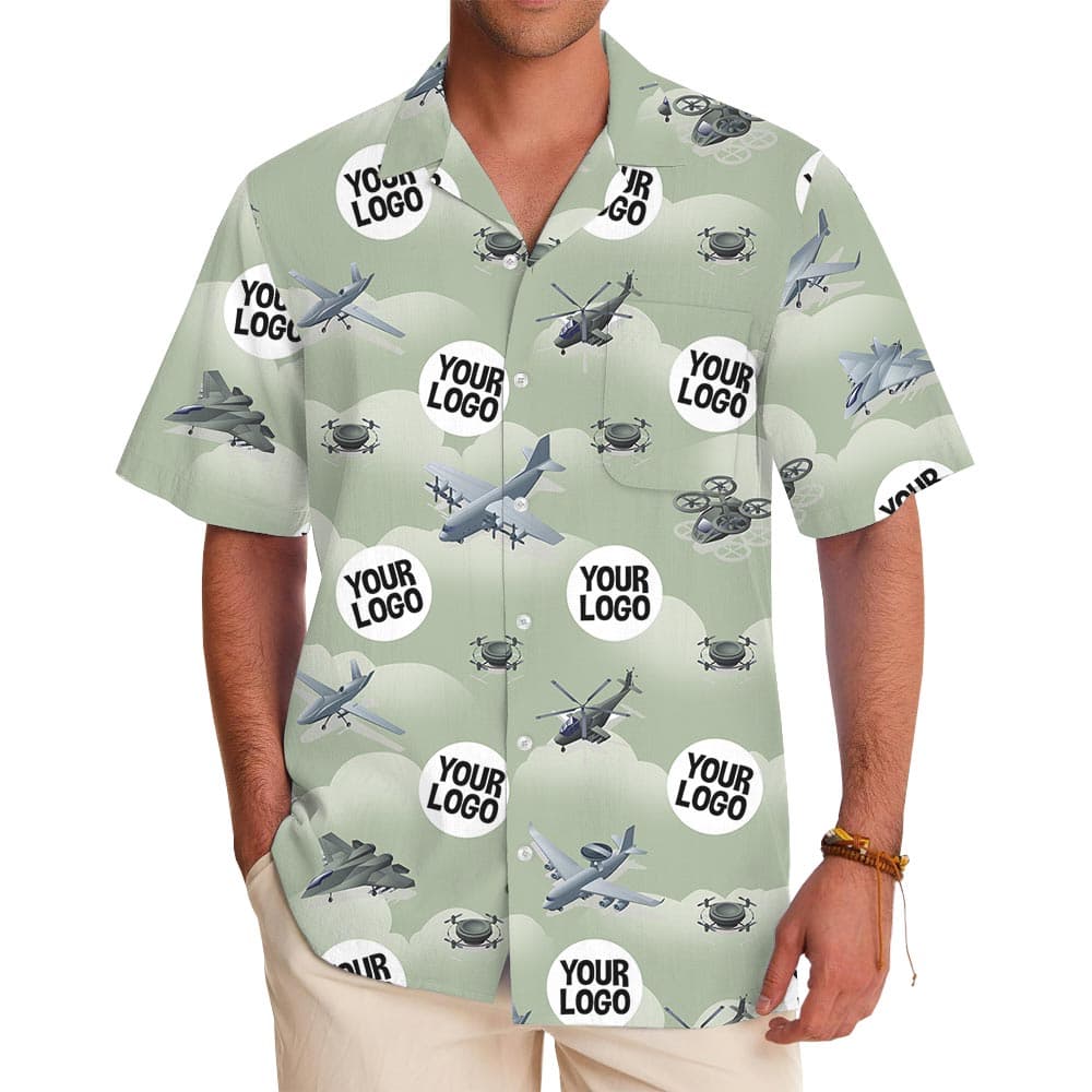 Personalized Team Logo Air Force Hawaiian Shirt
