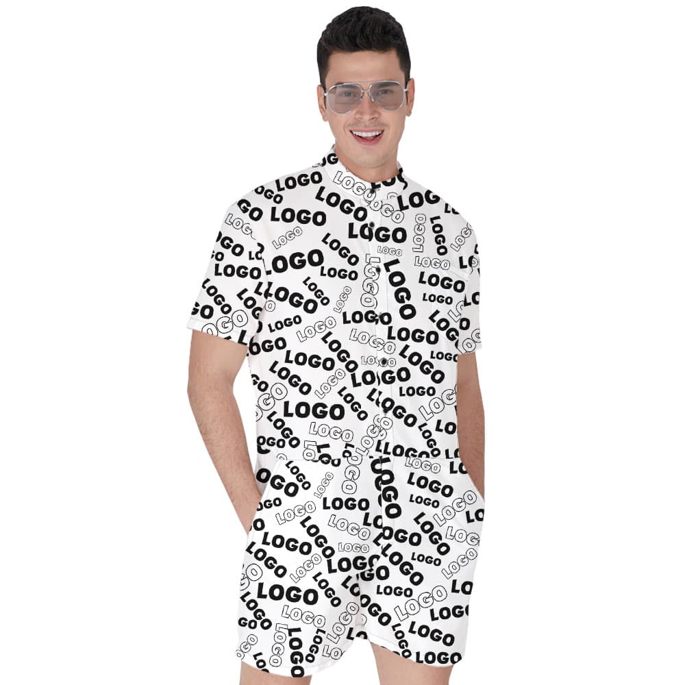 Fully Custom Logo Men's Romper