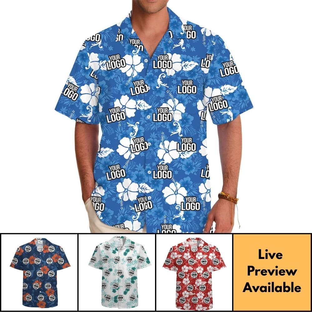 Customize Hawaiian Shirt With Logo And Live Preview