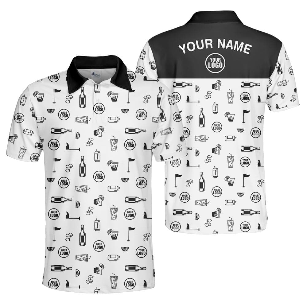Unique Custom Logo And Name Golf Polo Shirt For Team