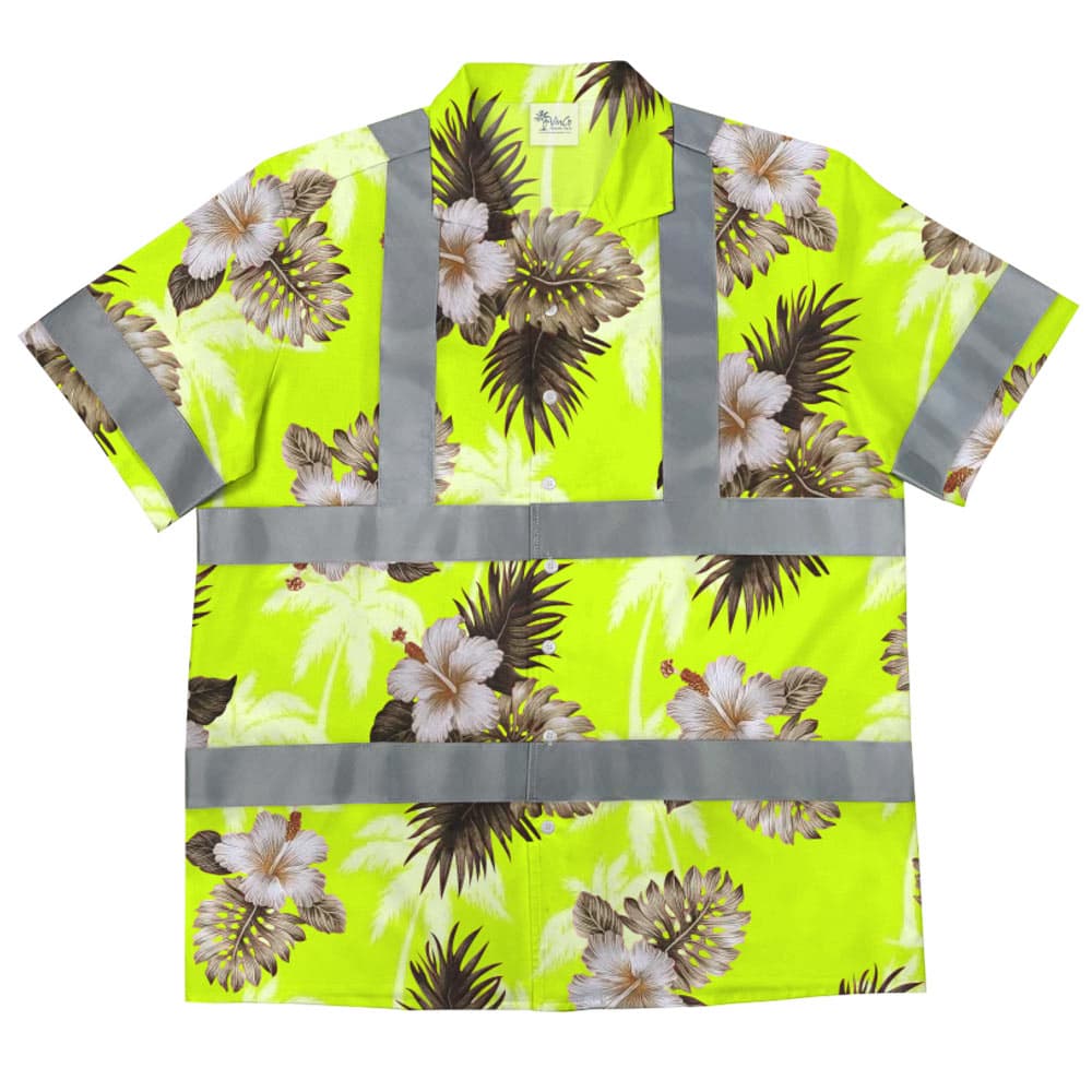 Custom Hi Vis Safety Hawaiian Shirt- Multiple Colors