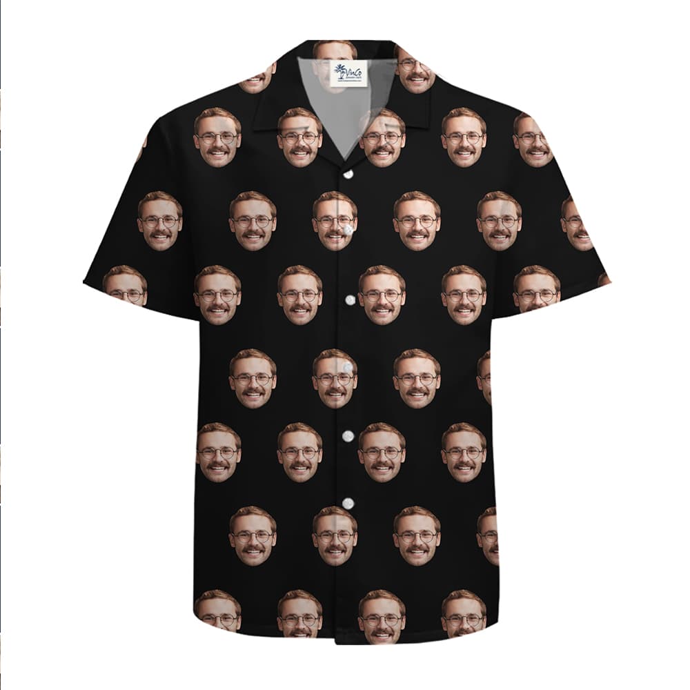 Custom Multiple Face Hawaiian Shirt with Your Favorite Color and New Live Preview