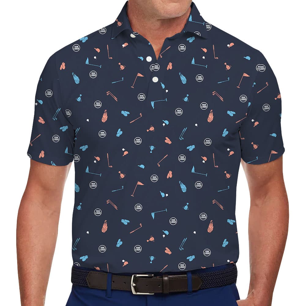 Personalized Golf Polo Shirt With Small Logo