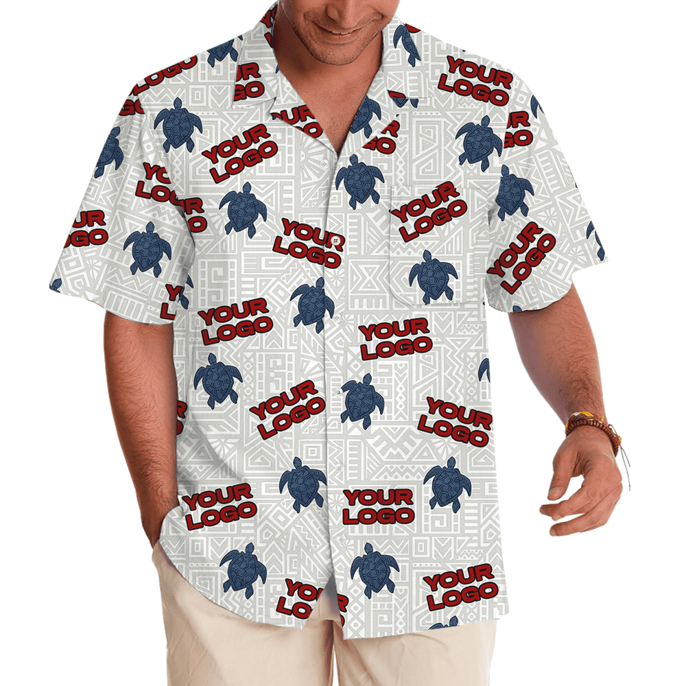 Sea Turtle Custom Logo Pattern Hawaiian Shirt (3)