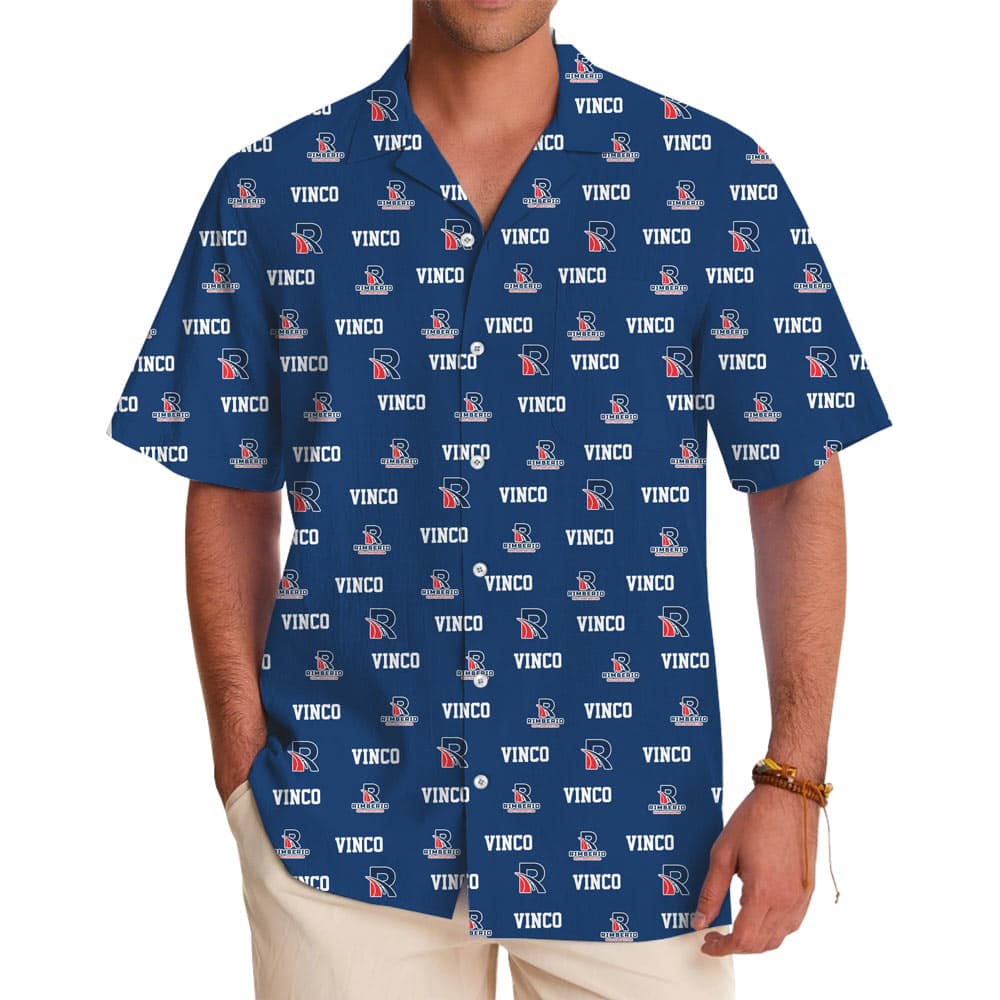 Custom Hawaiian Shirt With 2 Logos And Names