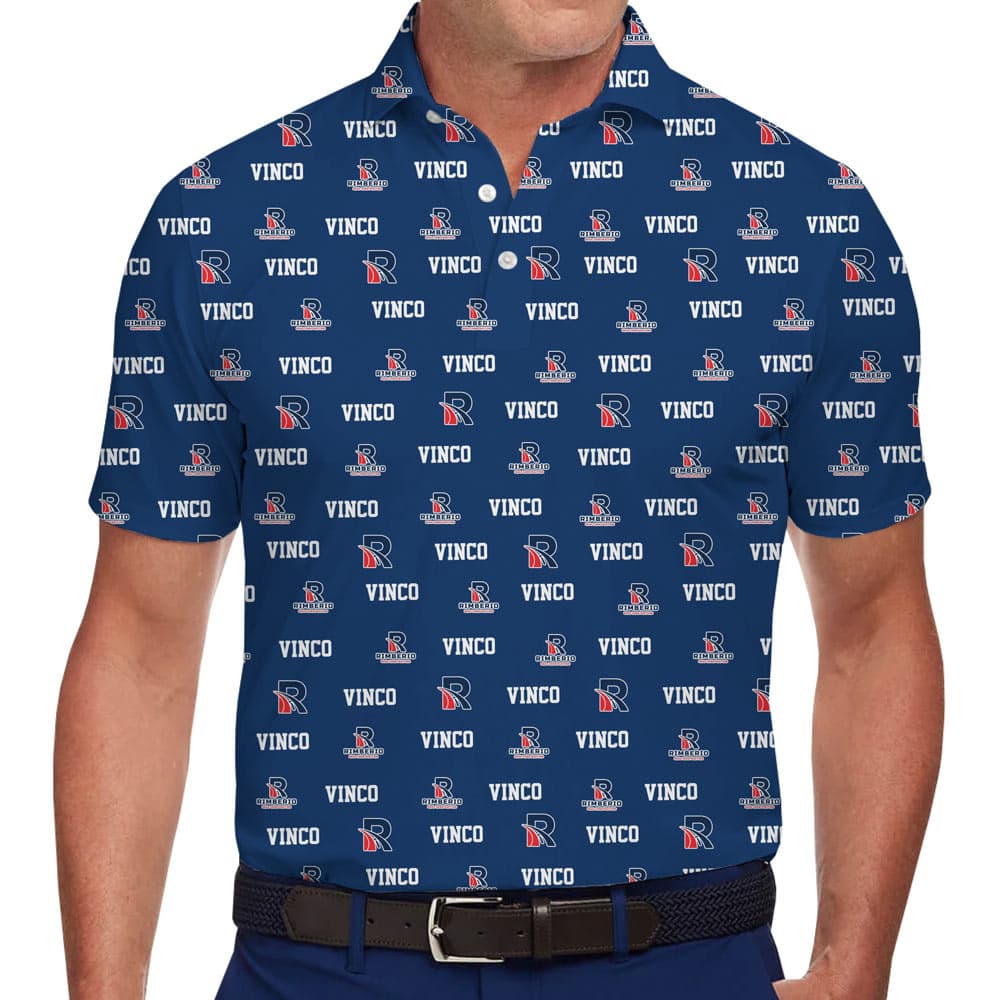 Custom Logo And Text Collared Polo Shirt