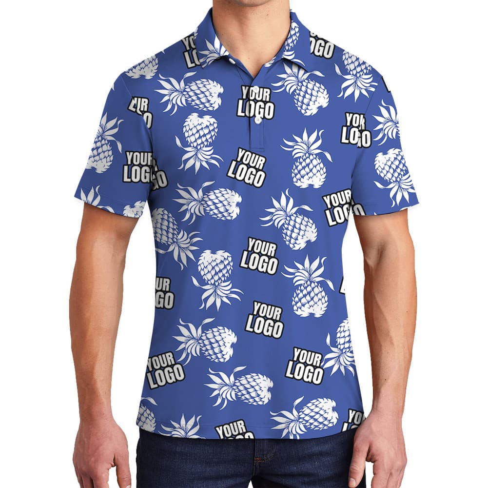 Custom Logo Royal Polo Shirt With Pineapple