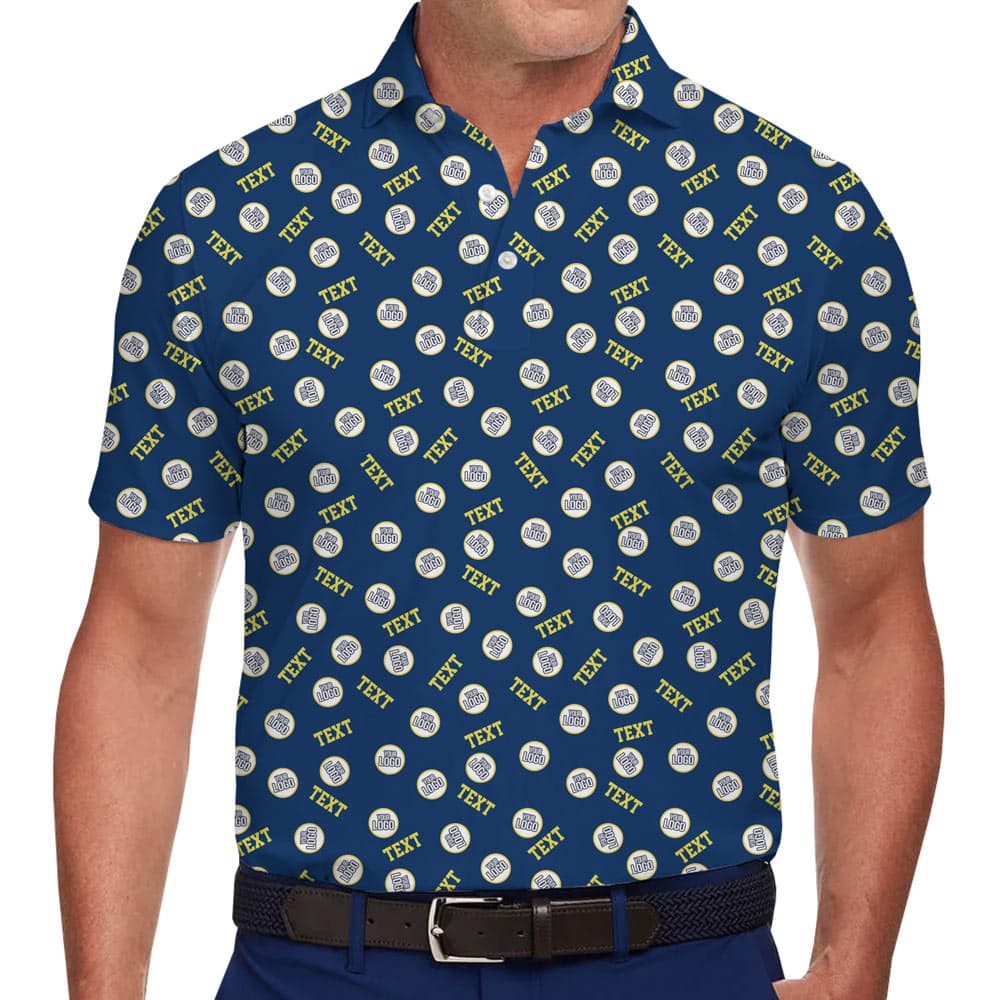 Personalized Golf Polo Shirt With Name And Color