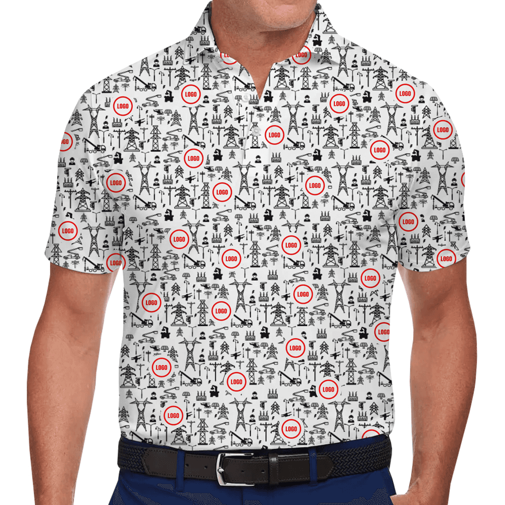 Custom Company Logo Polo Shirt Theme Construction
