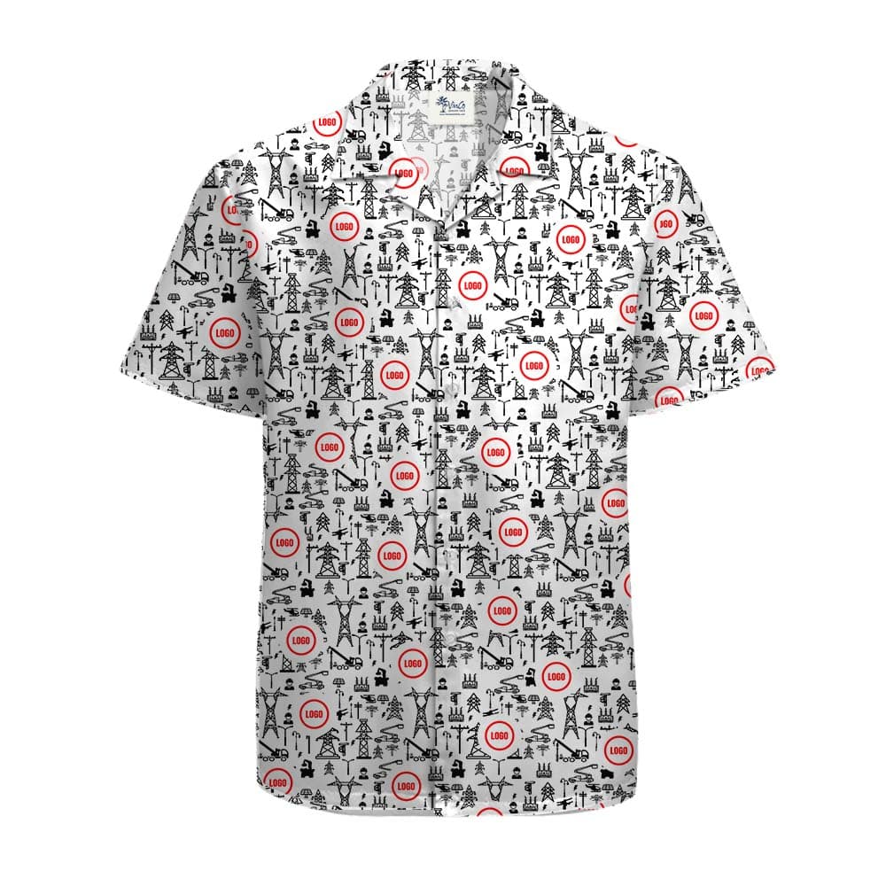 Custom Logo Hawaiian Shirt Theme Construction