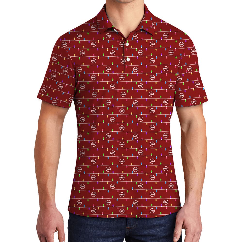 Christmas Custom Company Logo Polo Shirt1