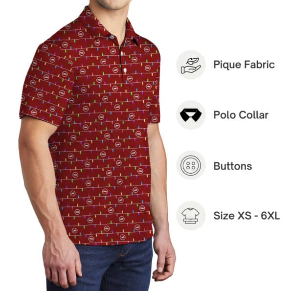 Christmas Custom Company Logo Polo Shirt