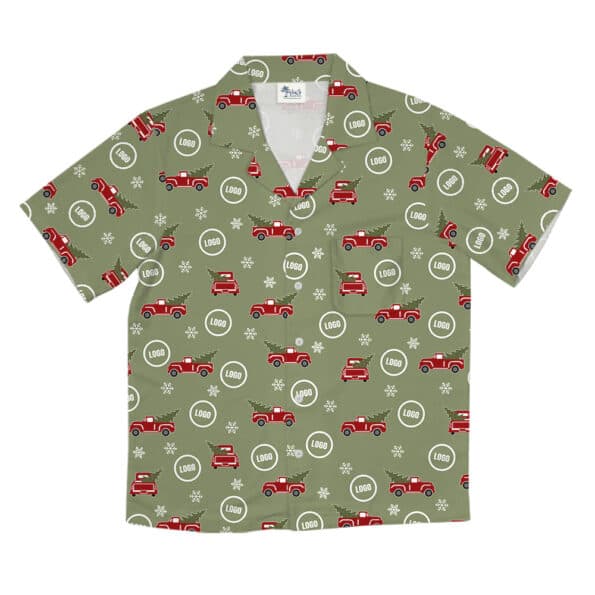 Christmas Truck Custom Logo Hawaiian Shirt