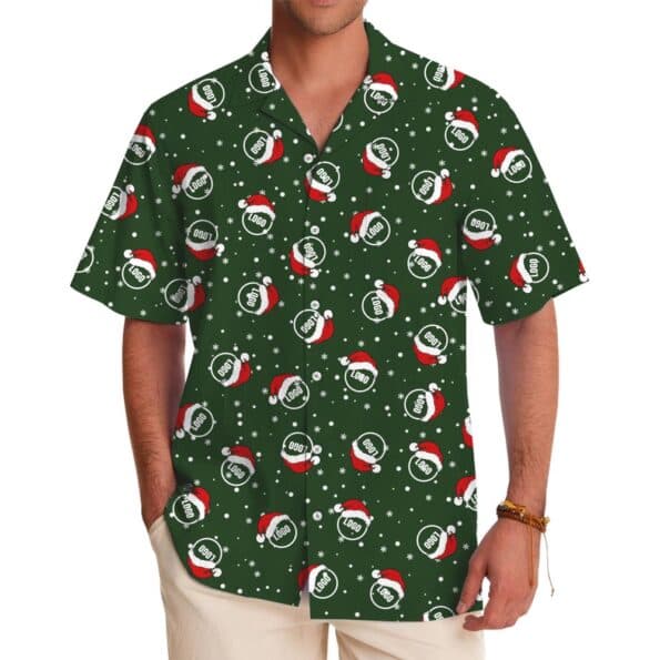 Custom Logo Hawaiian Shirt Theme Christmas