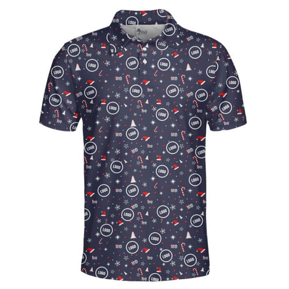Custom Logo Polo Shirt Theme Christmas
