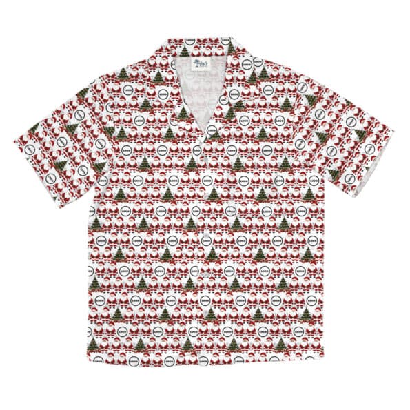 Custom Logo Santa Hawaiian Shirt