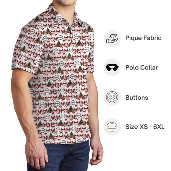 Custom Logo Santa Hawaiian Shirt