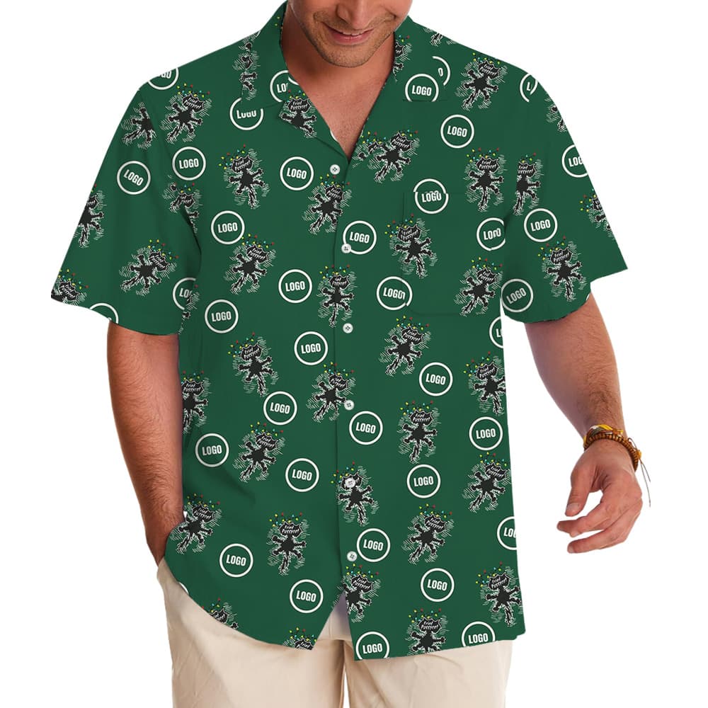 Funny Fried Pussy Cat Custom Logo Christmas Hawaiian Shirt