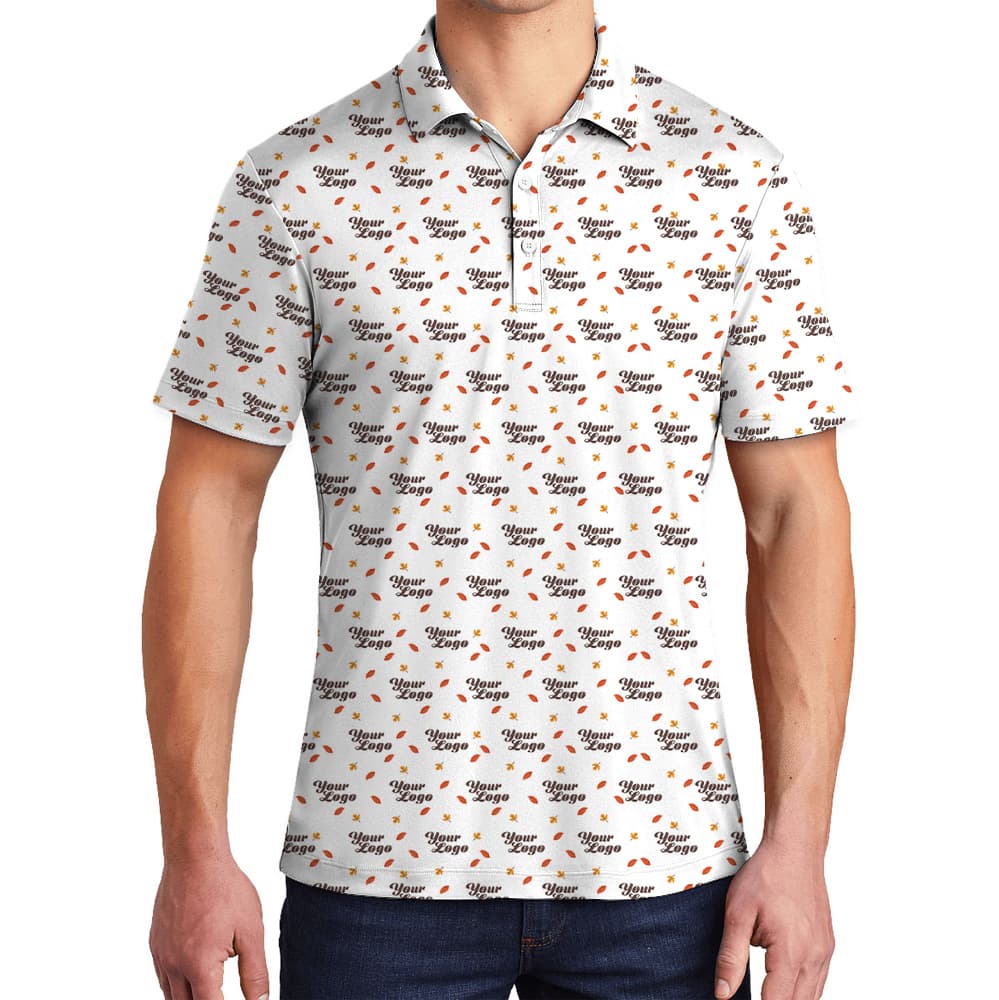 Thanksgiving Custom Logo Leaf Fall Polo Shirt