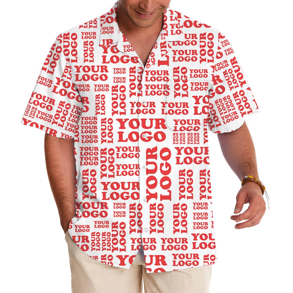 Christmas Holiday Aloha Shirt Custom Logo All Over Print