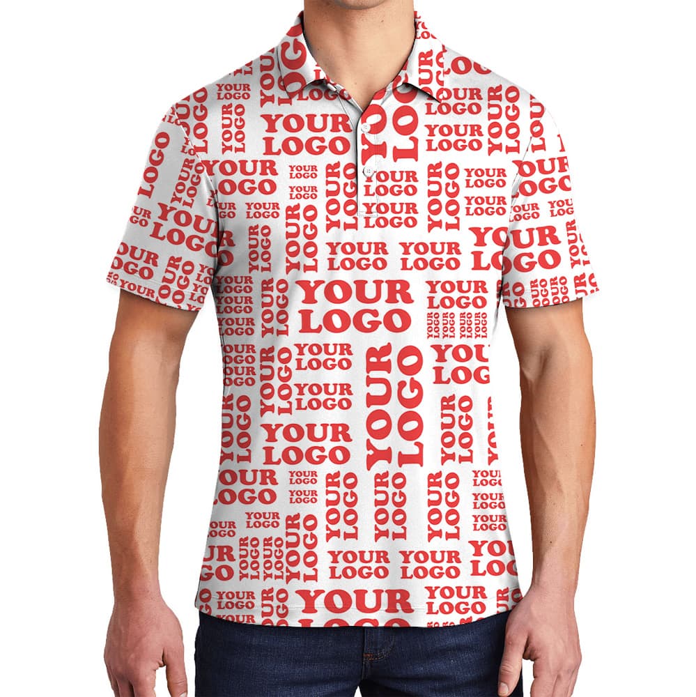 Christmas Holiday Polo Shirt Custom Logo All Over Print