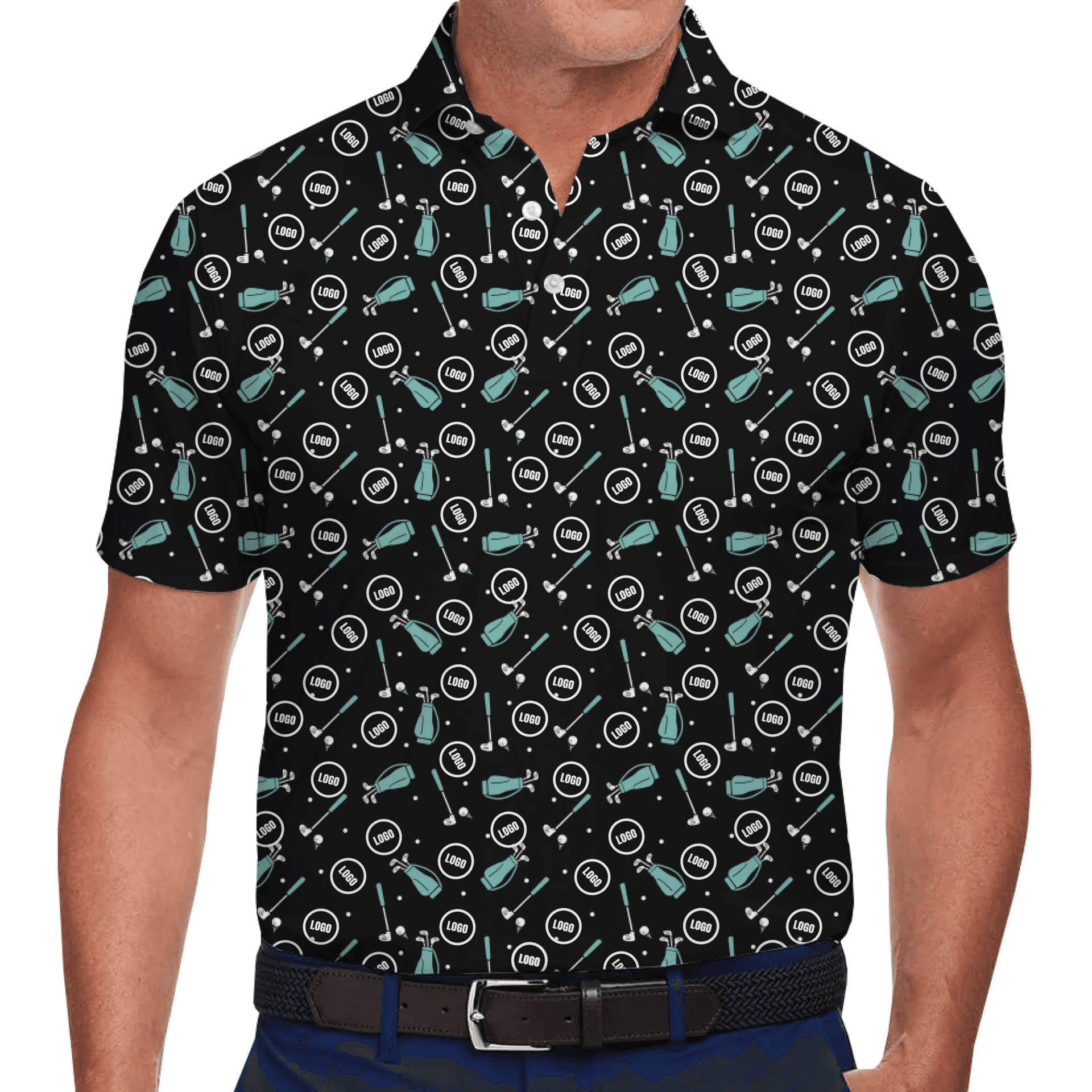 Casual Golf Polo Shirt with Unique Custom Logo