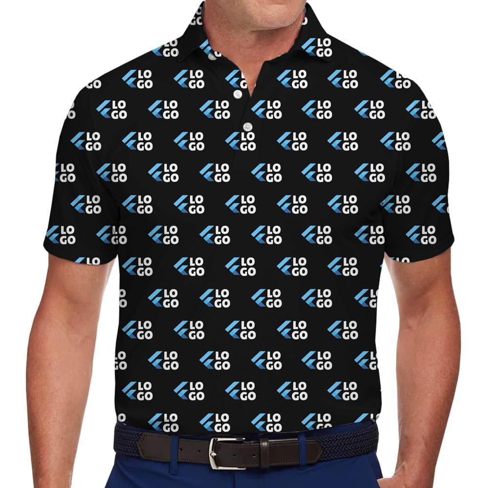 Custom Brand Logo Collared Polo Shirts Multiple Color Options