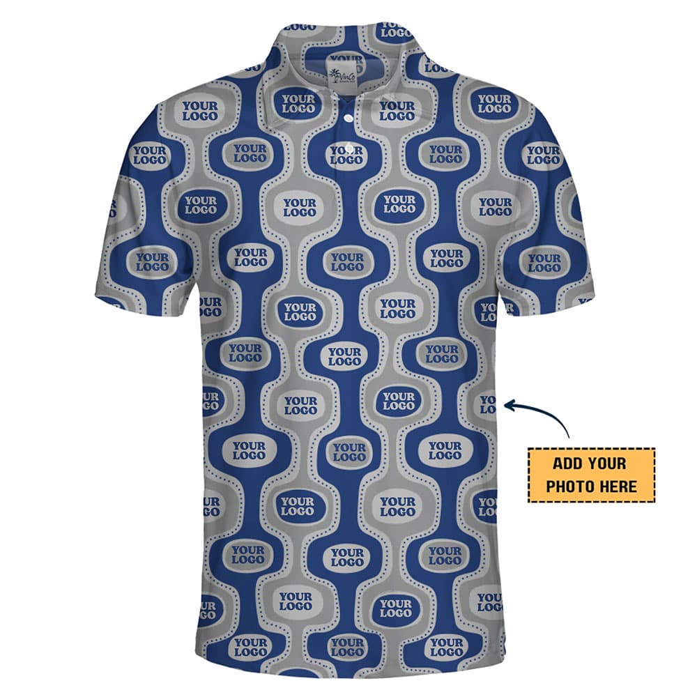 Custom Logo Rhythm Design Collared Polo Shirt