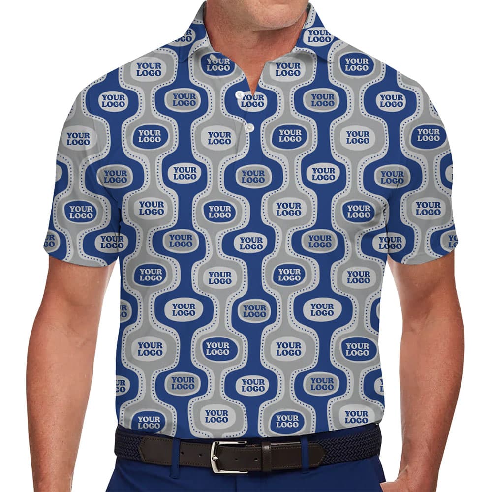 Custom Logo Rhythm Design Collared Polo Shirt