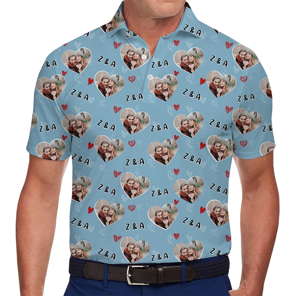 Custom Polo Shirt With Face For Groups and Couples