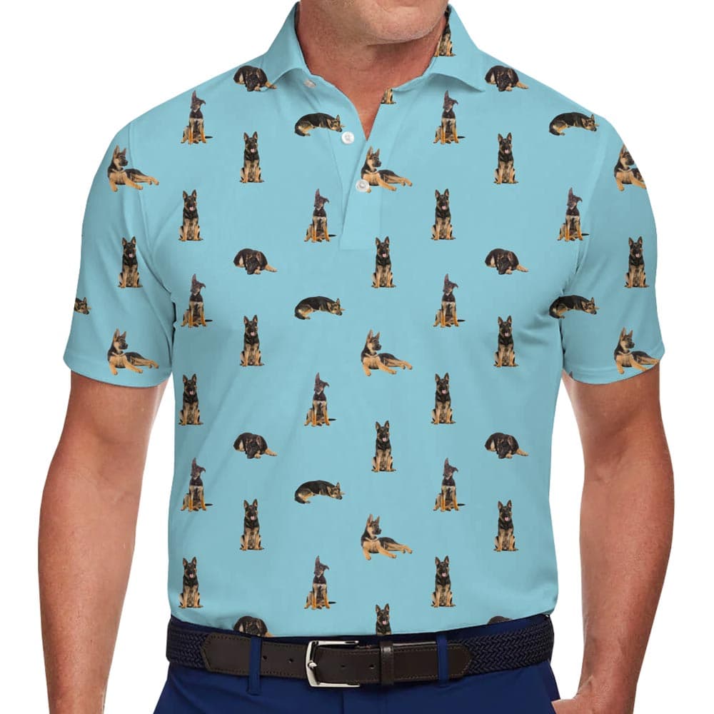 Custom Up To 5 Photos Collared Polo Shirt With Preview