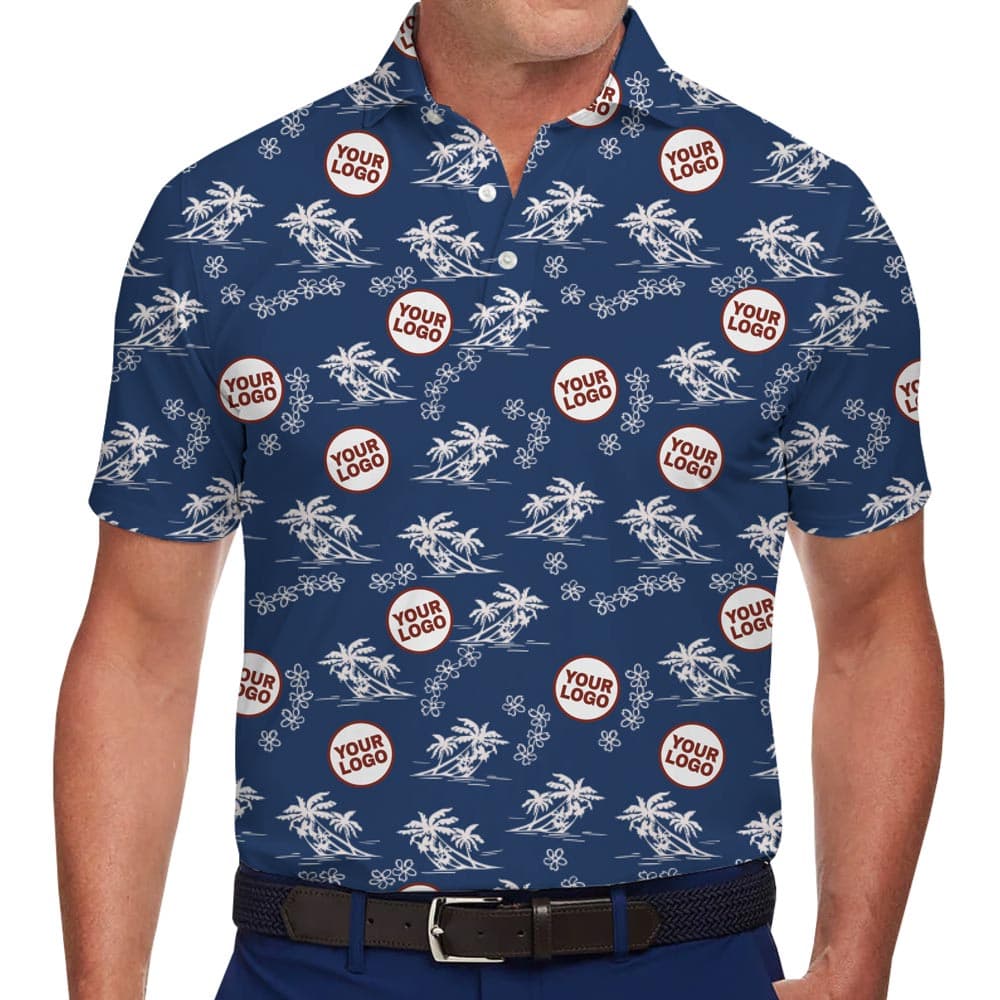 Design Your Own Polo Shirt With Live Preview And Beach Print