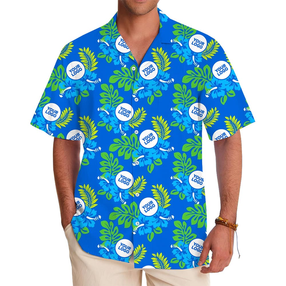 Island Vibe Custom Hawaiian Shirt With Logo (3)