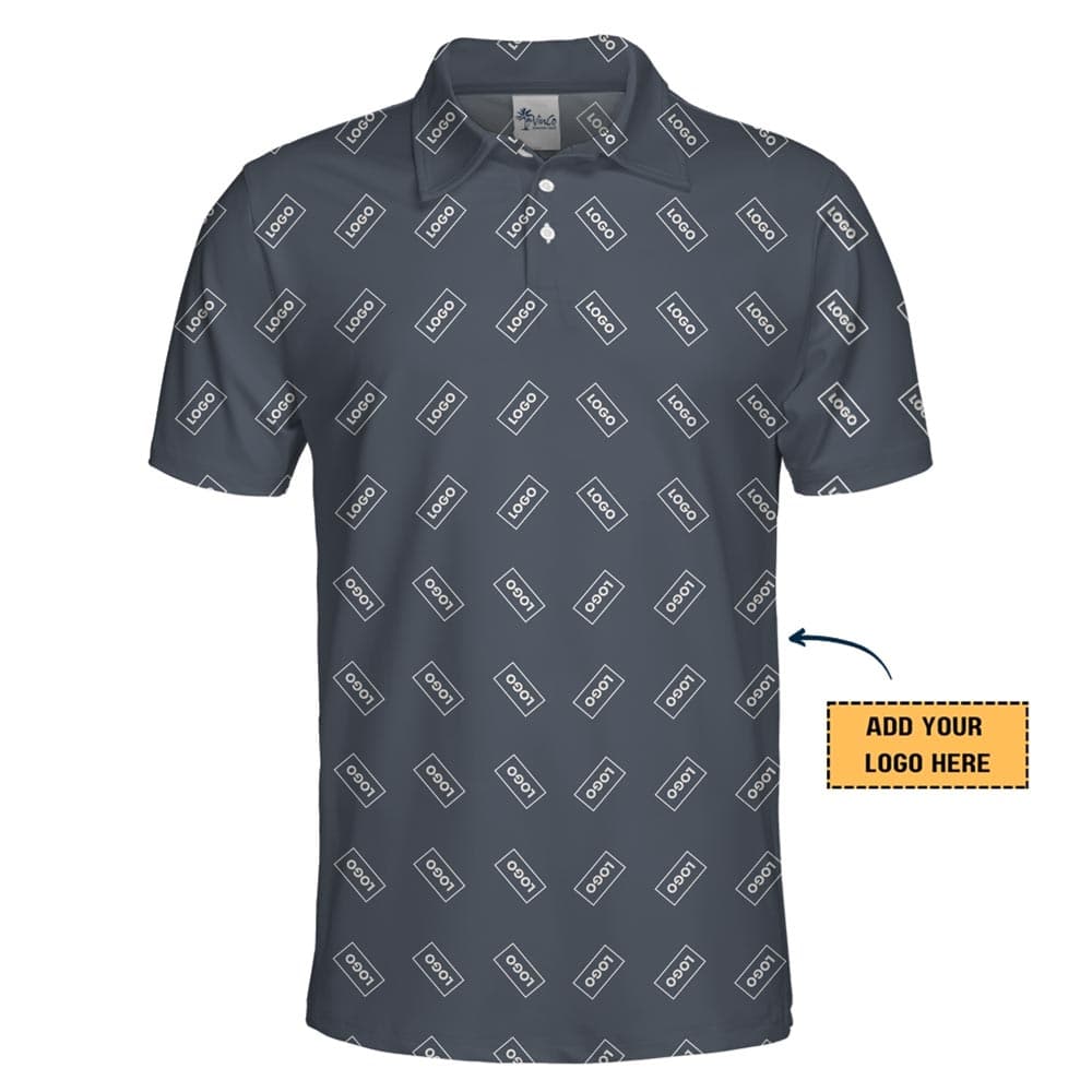 Minimal Collared Polo Shirt With Custom Logo And Color