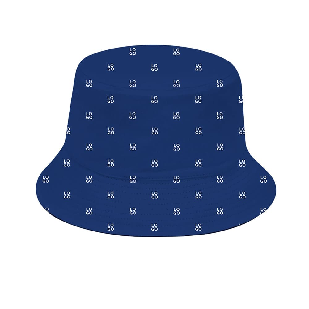 Minimalist Brand Pattern Bucket Hat With Your Logo