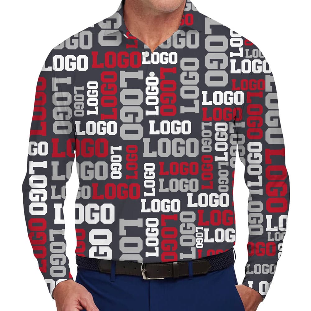 Simple Custom Logo Long Sleeves Polo Shirt2